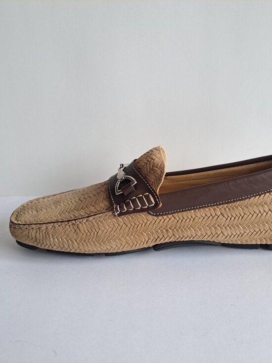 NEW Montemario Brown Suede Leather Slip on Loafers Moccasin main image 5